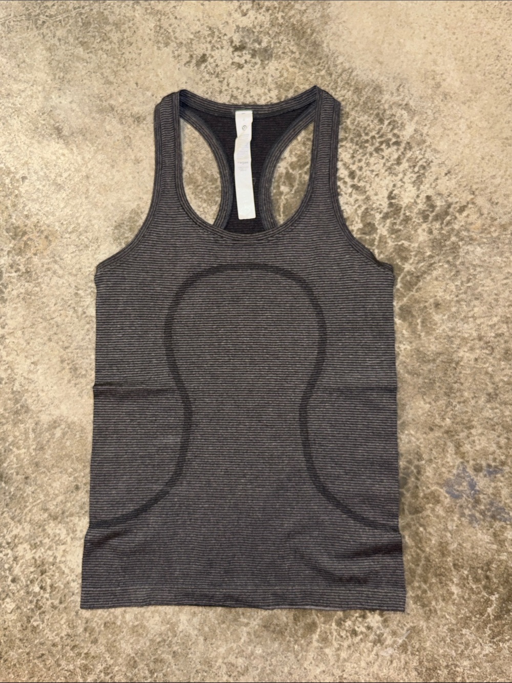 lululemon athletica Swiftly Charcoal Gray Racerback Tank